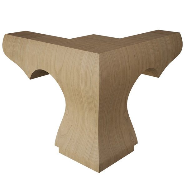 Hampton Plain Corner Bun Foot - Cherry, Designs Of Distinction, Mfr#: 01703010CH1